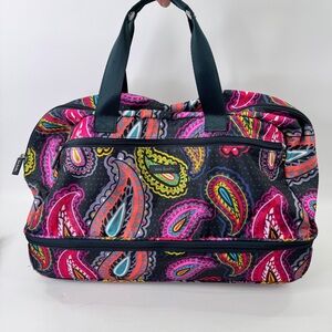 Vera Bradley rolling carry on duffle Twilight Paisley